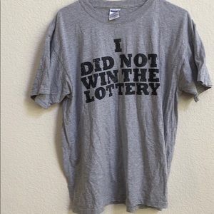 I did not win the lottery